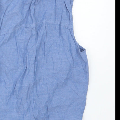 H&M Girls Blue   Basic Button-Up Size 9 Years