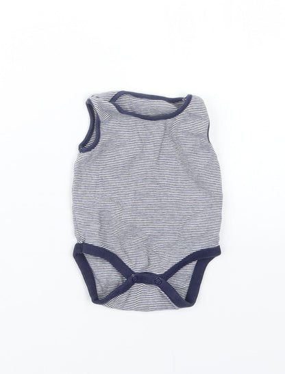 NEXT Boys Blue Striped  Babygrow One-Piece Size 0-3 Months