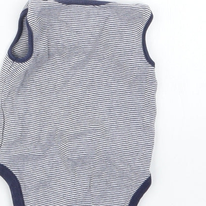 NEXT Boys Blue Striped  Babygrow One-Piece Size 0-3 Months