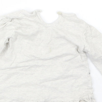 George Girls Grey   Basic T-Shirt Size 6-9 Months  - Minnie Mouse