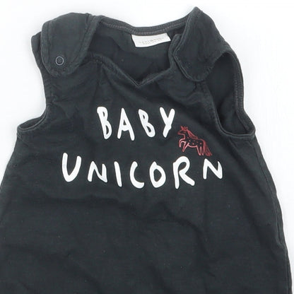 NEXT Girls Black   Babygrow One-Piece Size 6-9 Months