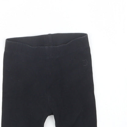 NEXT Girls Black   Capri Trousers Size 3-6 Months