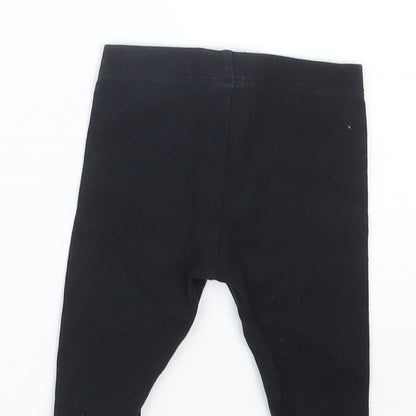 NEXT Girls Black   Capri Trousers Size 3-6 Months