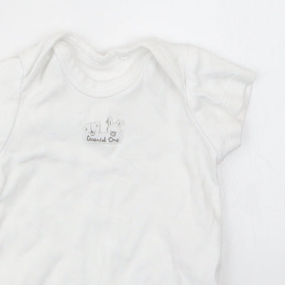 The Essential One Baby White   Babygrow One-Piece Size 0-3 Months
