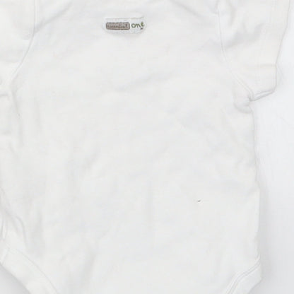 The Essential One Baby White   Babygrow One-Piece Size 0-3 Months