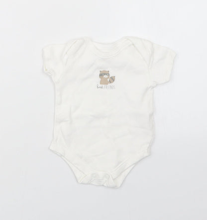 Matalan Baby White   Babygrow One-Piece Size 3-6 Months