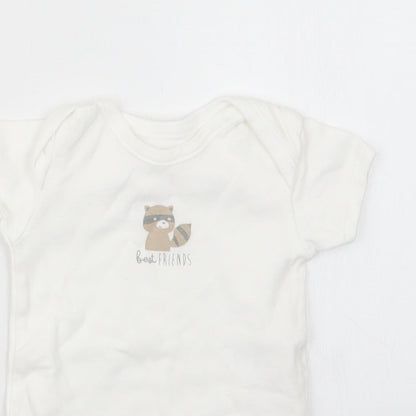 Matalan Baby White   Babygrow One-Piece Size 3-6 Months