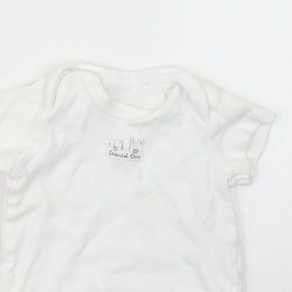 The Essential One Baby White   Babygrow One-Piece Size 0-3 Months