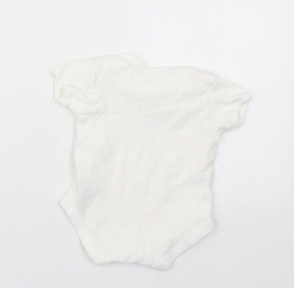Matalan Girls White   Babygrow One-Piece Size 3-6 Months