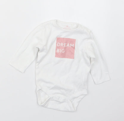 NEXT Girls White   Babygrow One-Piece Size 3-6 Months