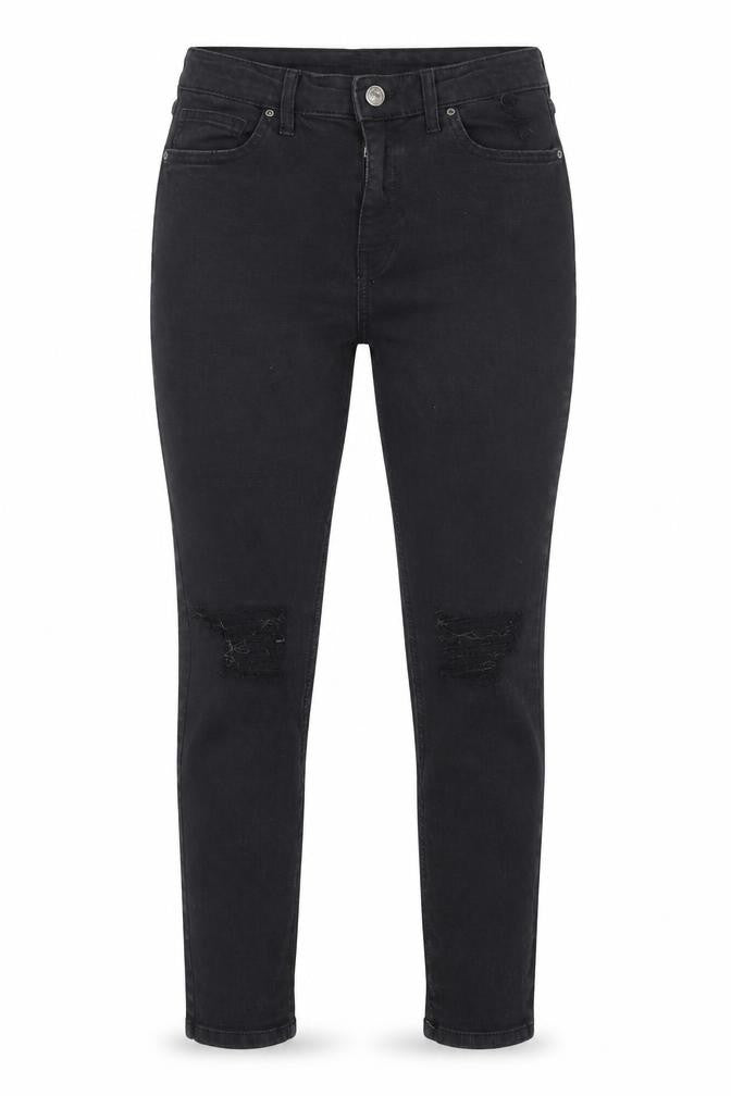 Womens UK Size 27 in Topshop Regular Fit Straight Black Jeans