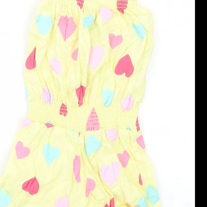 girl2girl Girls Yellow Geometric  Playsuit One-Piece Size 2-3 Years