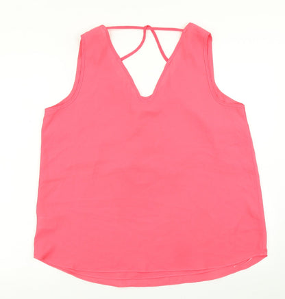 Womens UK Size 16 Peacocks Pink Basic Blouse