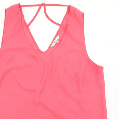 Womens UK Size 16 Peacocks Pink Basic Blouse