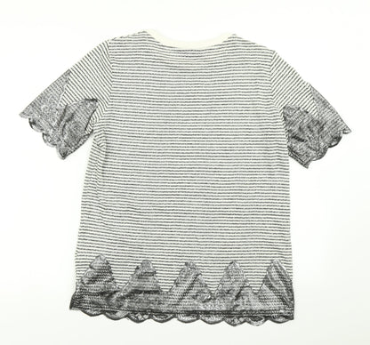 Womens UK Size 12 Per Una Black Basic T-Shirt