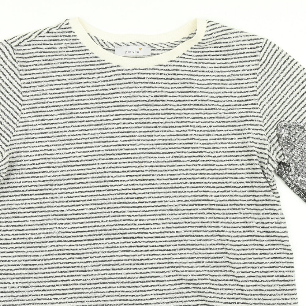 Womens UK Size 12 Per Una Black Basic T-Shirt