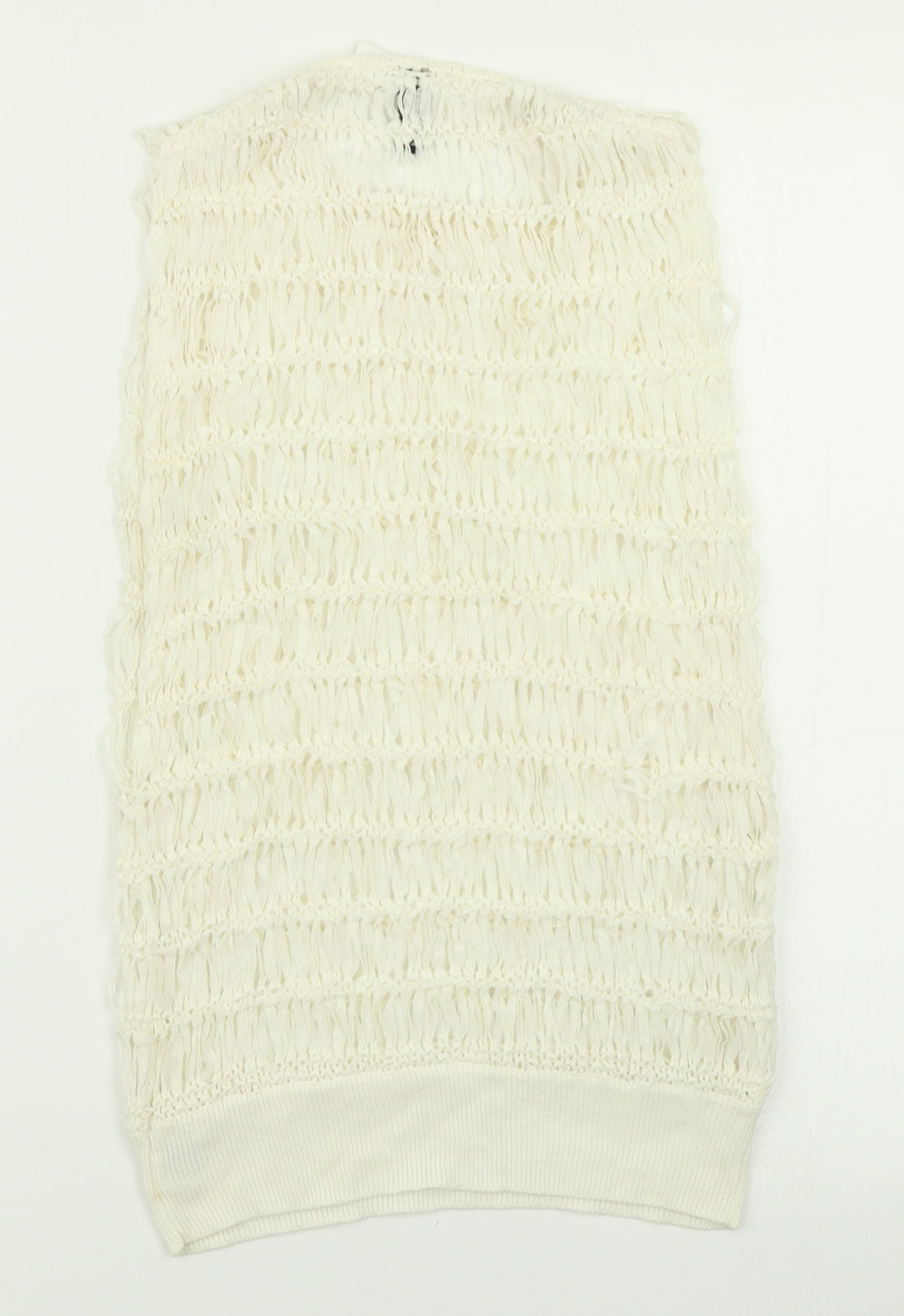 Womens UK Size 4 Divided Ivory Basic Tank
