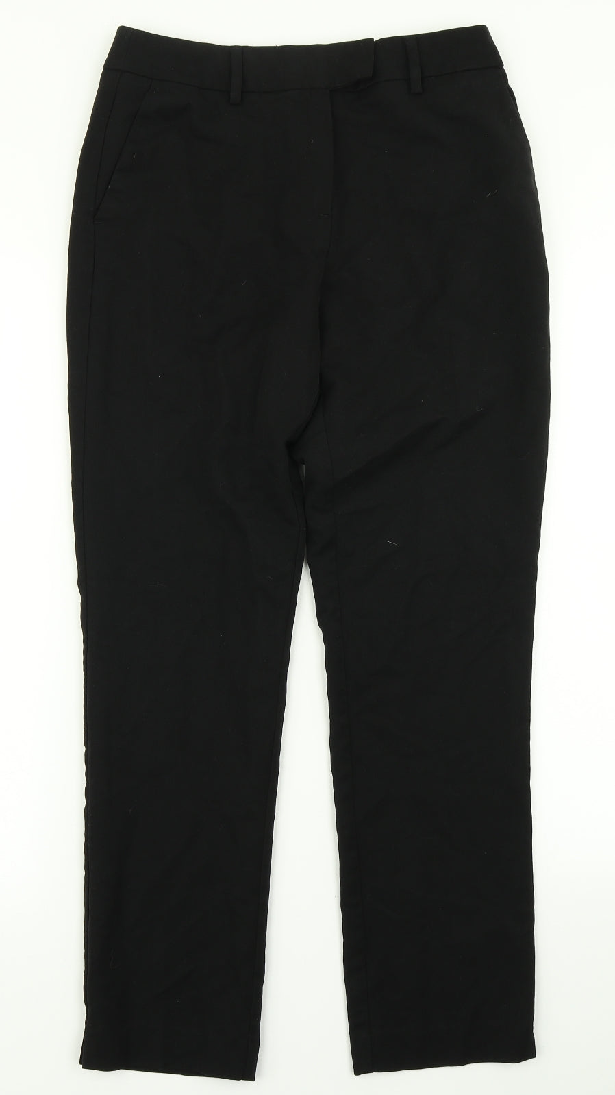 Womens UK Size 8 Papaya Regular Fit Dress Pants Black Trousers