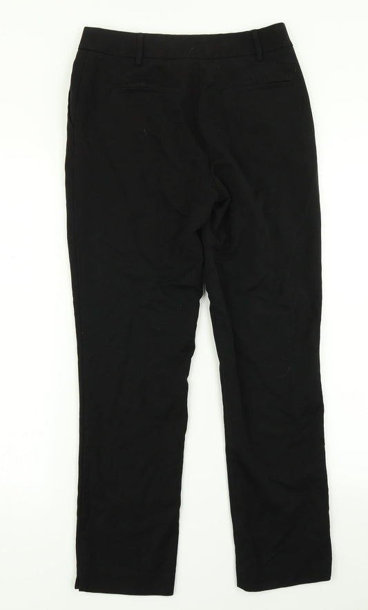 Womens UK Size 8 Papaya Regular Fit Dress Pants Black Trousers