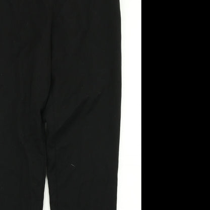 Womens UK Size 8 Papaya Regular Fit Dress Pants Black Trousers