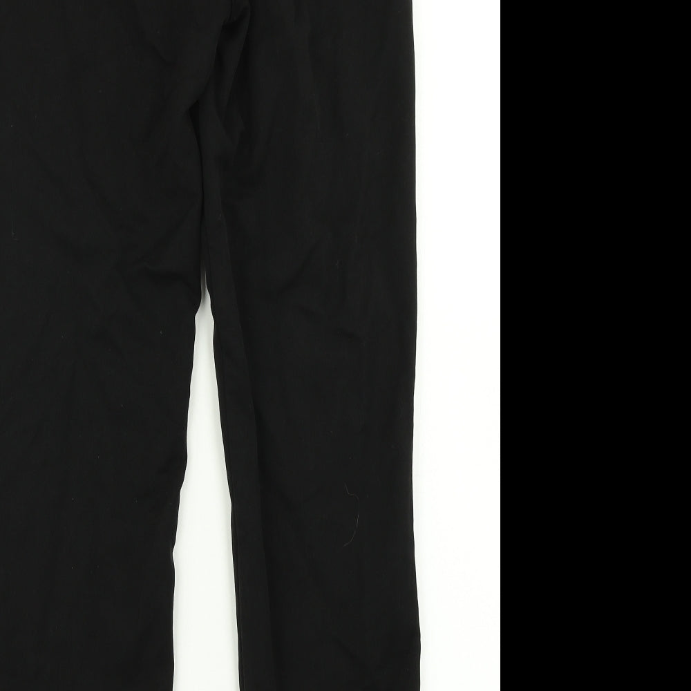 Womens UK Size 8 Papaya Regular Fit Dress Pants Black Trousers