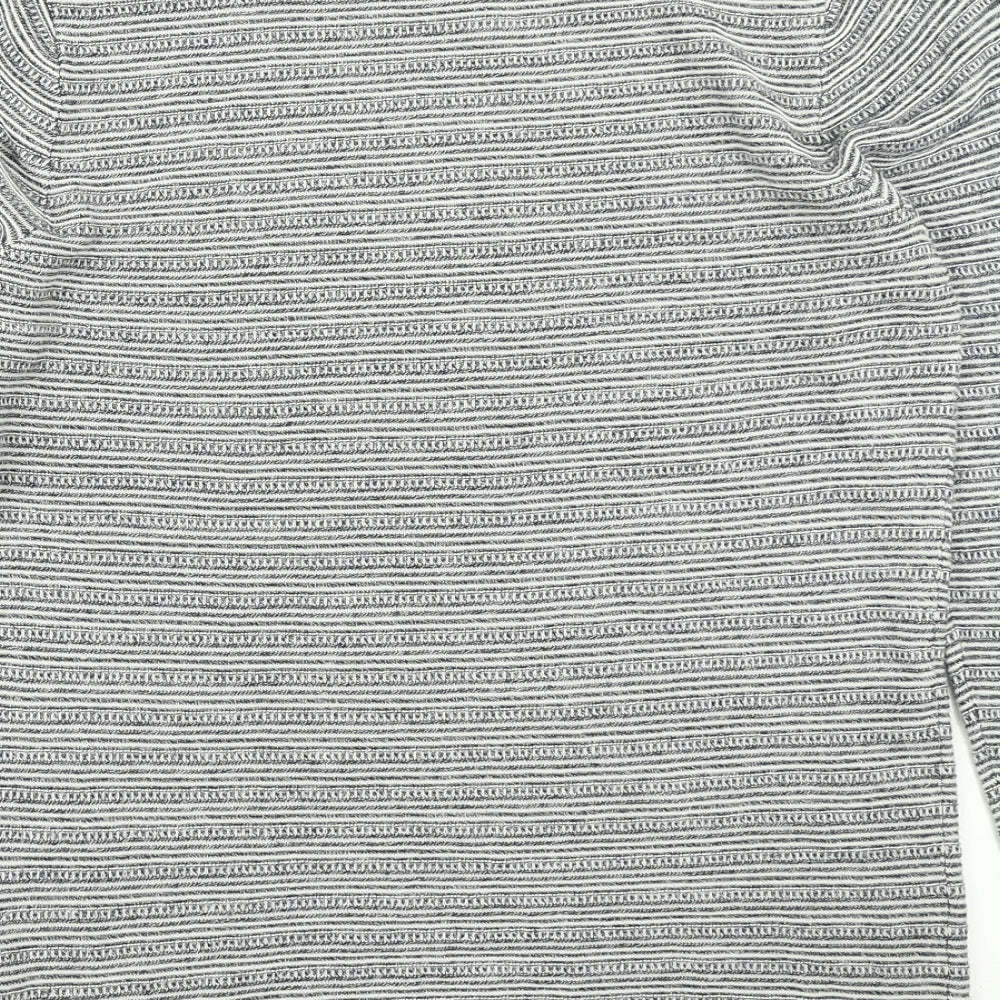 Limited Edition Mens Blue Striped Knit Pullover Jumper Size S