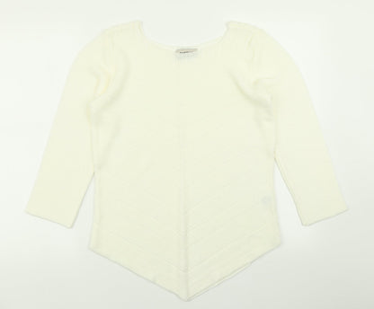 Womens UK Size L BASSINI Ivory Pullover Jumper