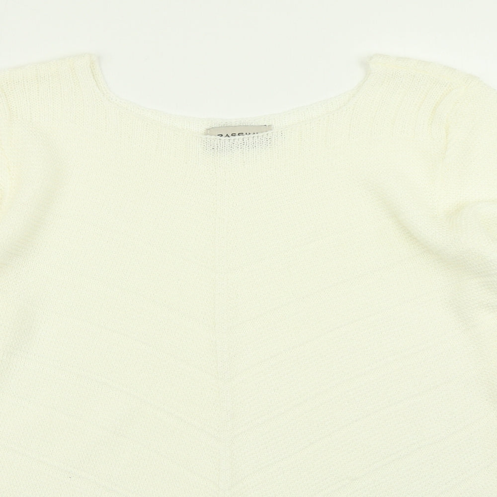 Womens UK Size L BASSINI Ivory Pullover Jumper