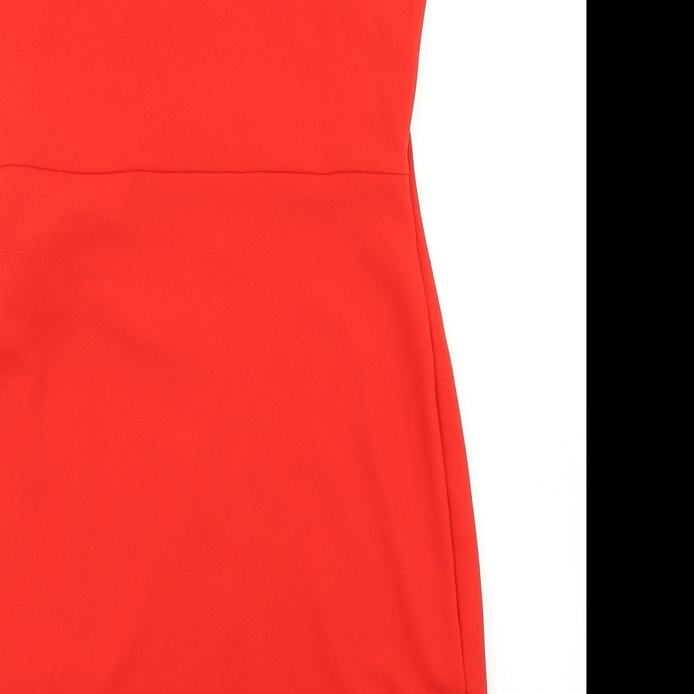 Divided Womens Red   Sheath  Size 8