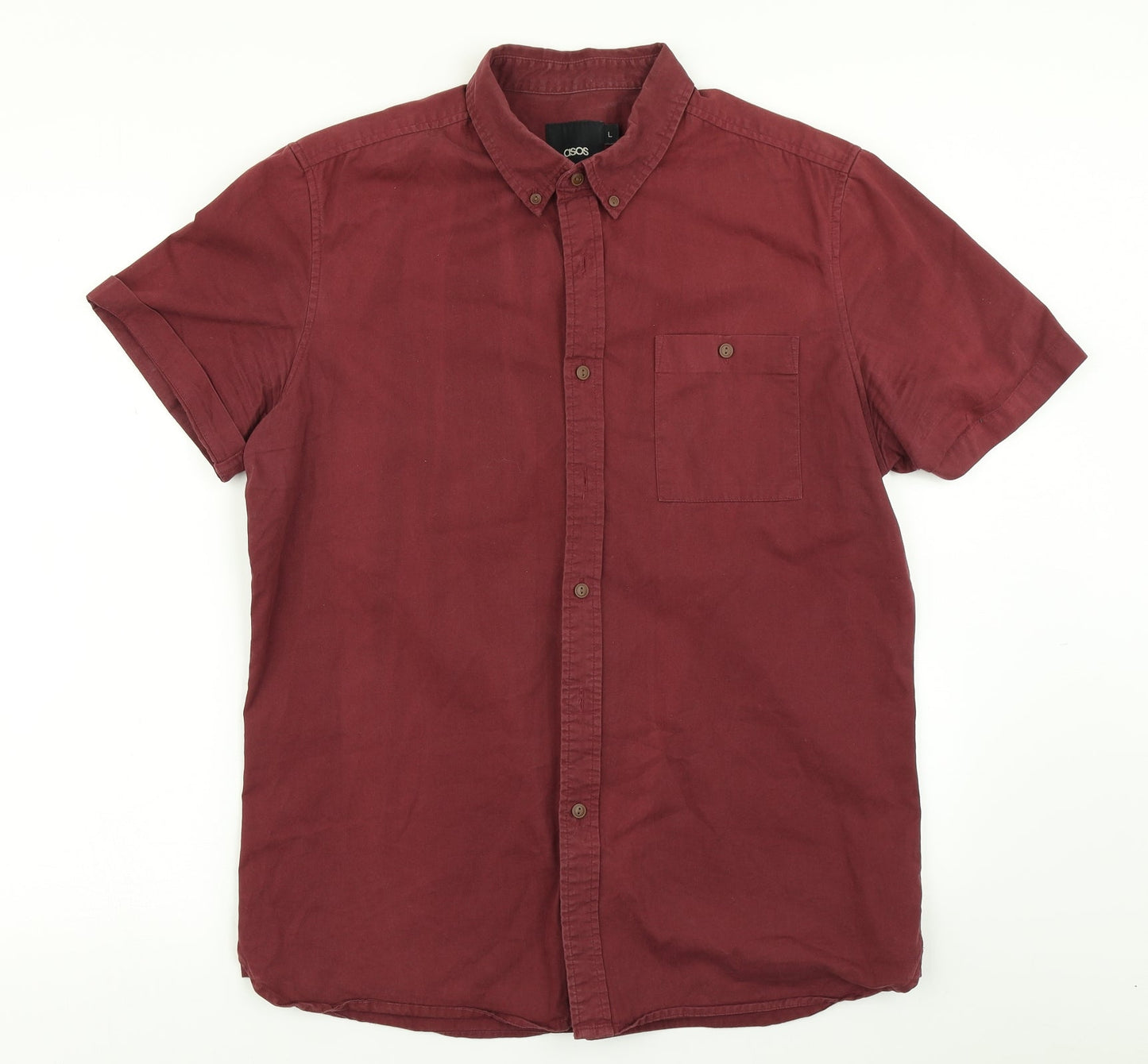 ASOS Mens Red    Button-Up Size L