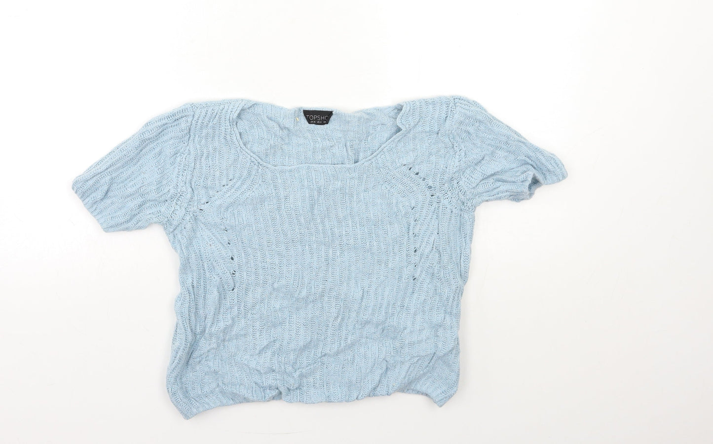 Womens UK Size 8 Topshop Blue Pullover Jumper