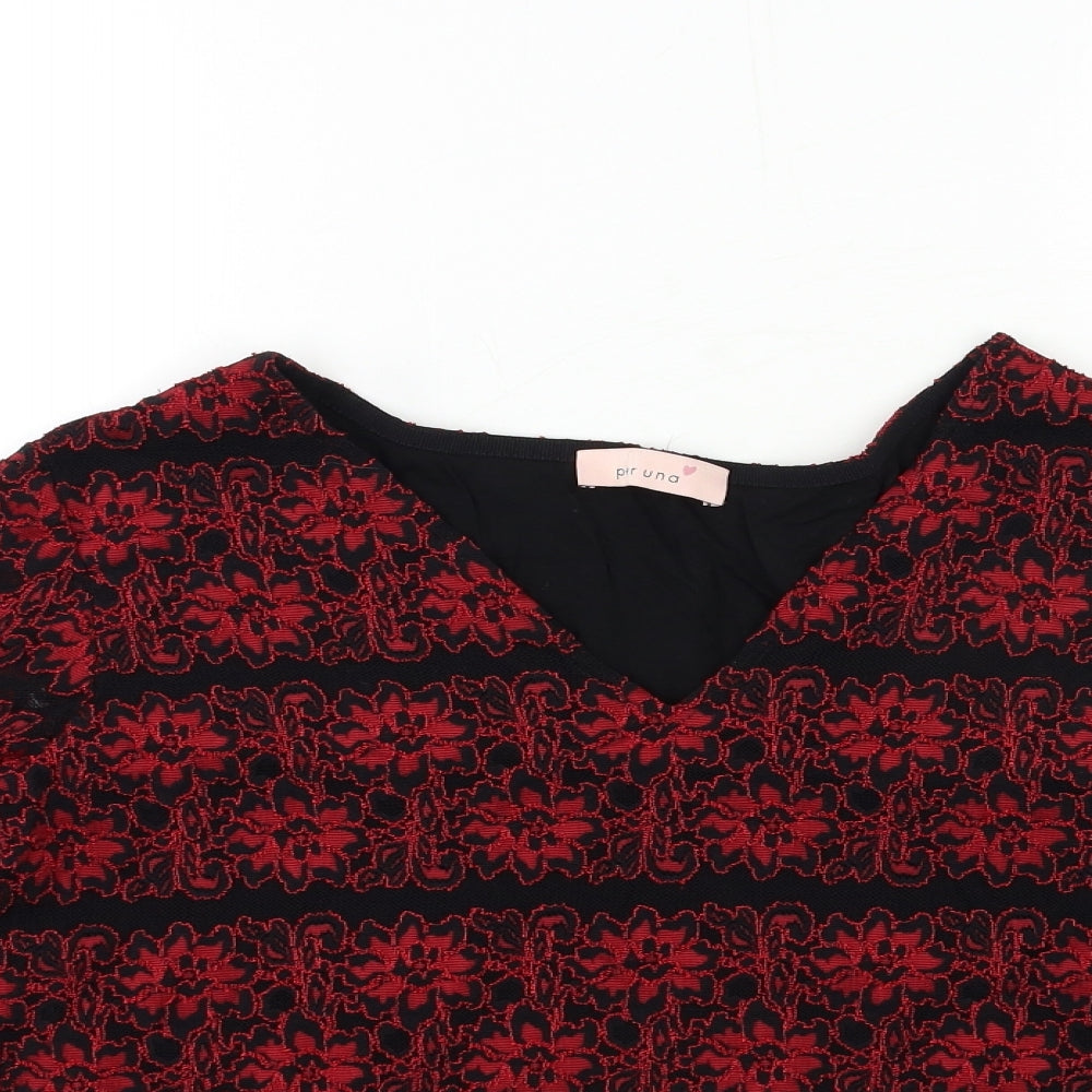 Womens UK Size 16 Marks and Spencer Red Basic Blouse