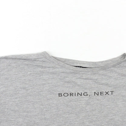 New Look Girls Grey   Basic T-Shirt Size 14 Years  - boring next