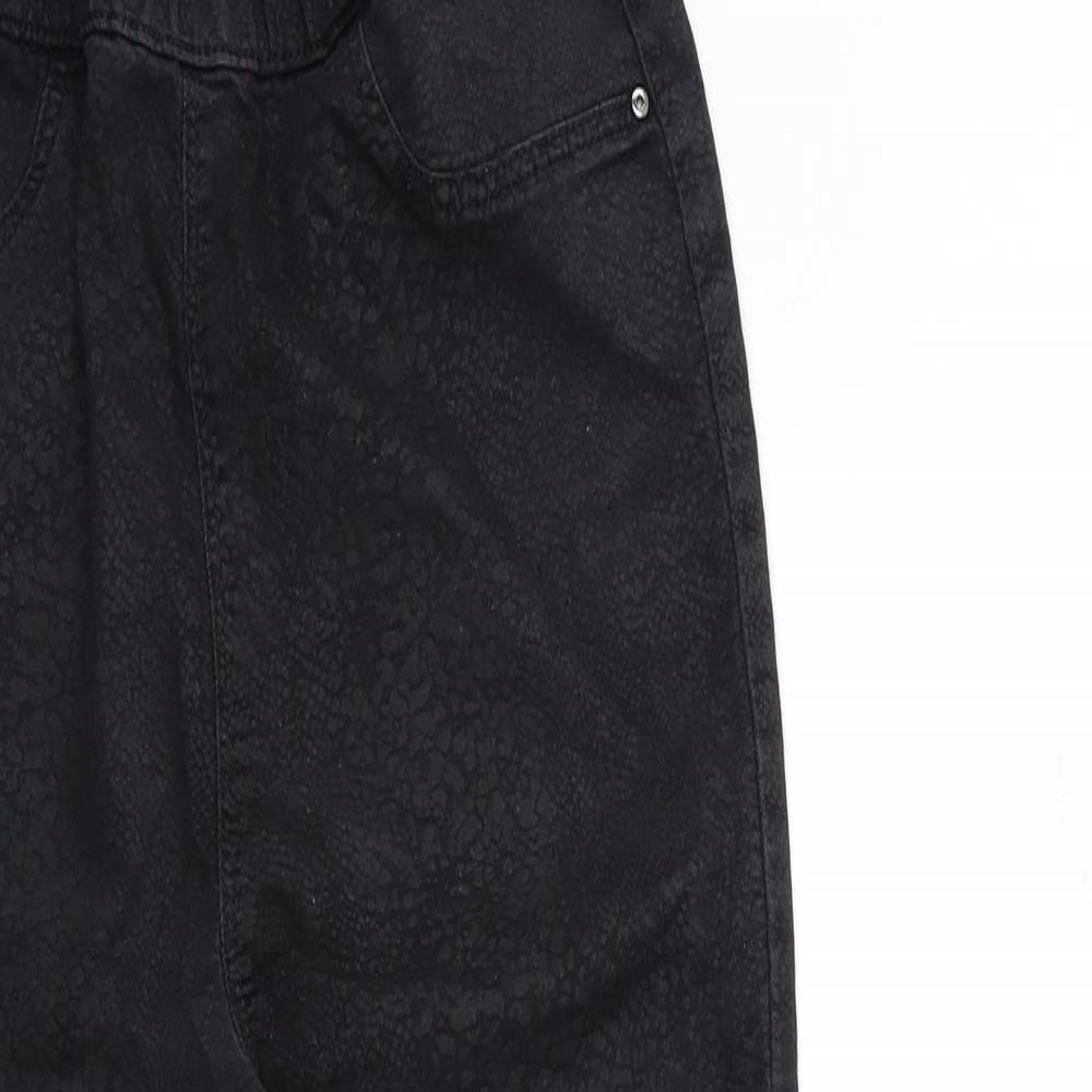 Papaya Womens Black  Denim Jegging Jeans Size 8 L26 in