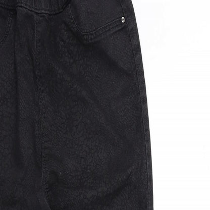 Papaya Womens Black  Denim Jegging Jeans Size 8 L26 in