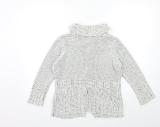 Womens UK Size S Per Una Grey Cardigan Jumper