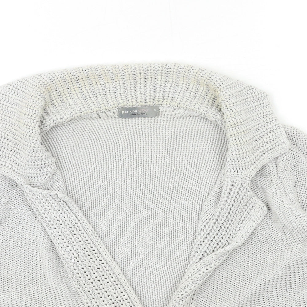 Womens UK Size S Per Una Grey Cardigan Jumper