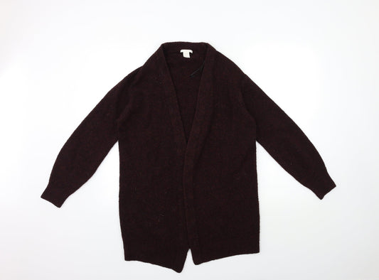 Womens UK Size XS H&M Red Cardigan Jumper