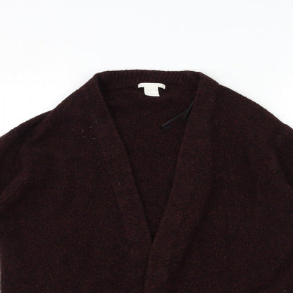 Womens UK Size XS H&M Red Cardigan Jumper