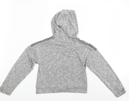 Matalan Girls Grey   Pullover Hoodie Size 11 Years