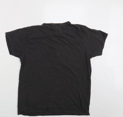 Mens UK Size M Cedar Wood State Black  T-Shirt