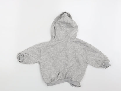 George Girls Grey   Full Zip Jumper Size 24 Months