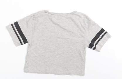 Candy Girls Grey   Basic T-Shirt Size 11 Years