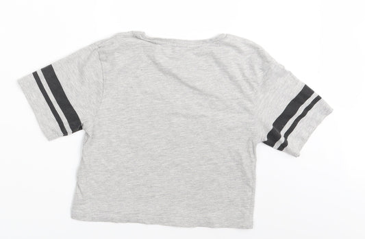 Candy Girls Grey   Basic T-Shirt Size 11 Years
