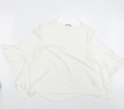 Womens UK Size 14 TU Ivory Basic Blouse