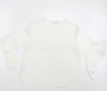 Womens UK Size 14 TU Ivory Basic Blouse