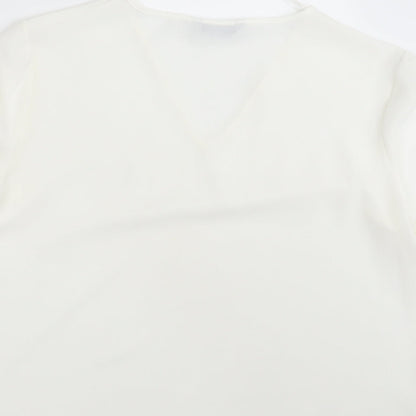 Womens UK Size 14 TU Ivory Basic Blouse