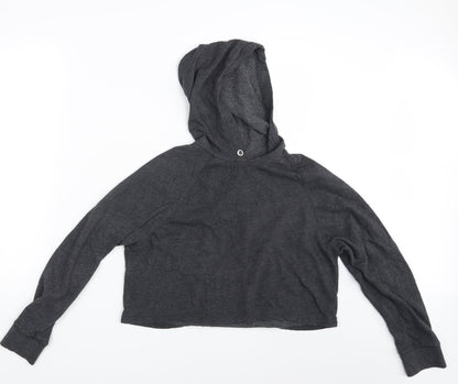 H&M Womens Grey   Pullover Hoodie Size M