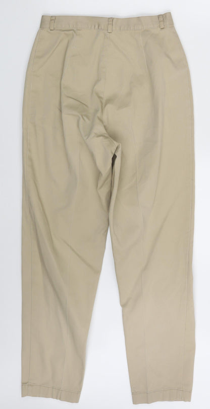Womens UK Size 8 Debenhams Regular Fit Chino Beige Trousers