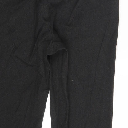 Womens UK Size 12 M&S Regular Fit  Black Trousers